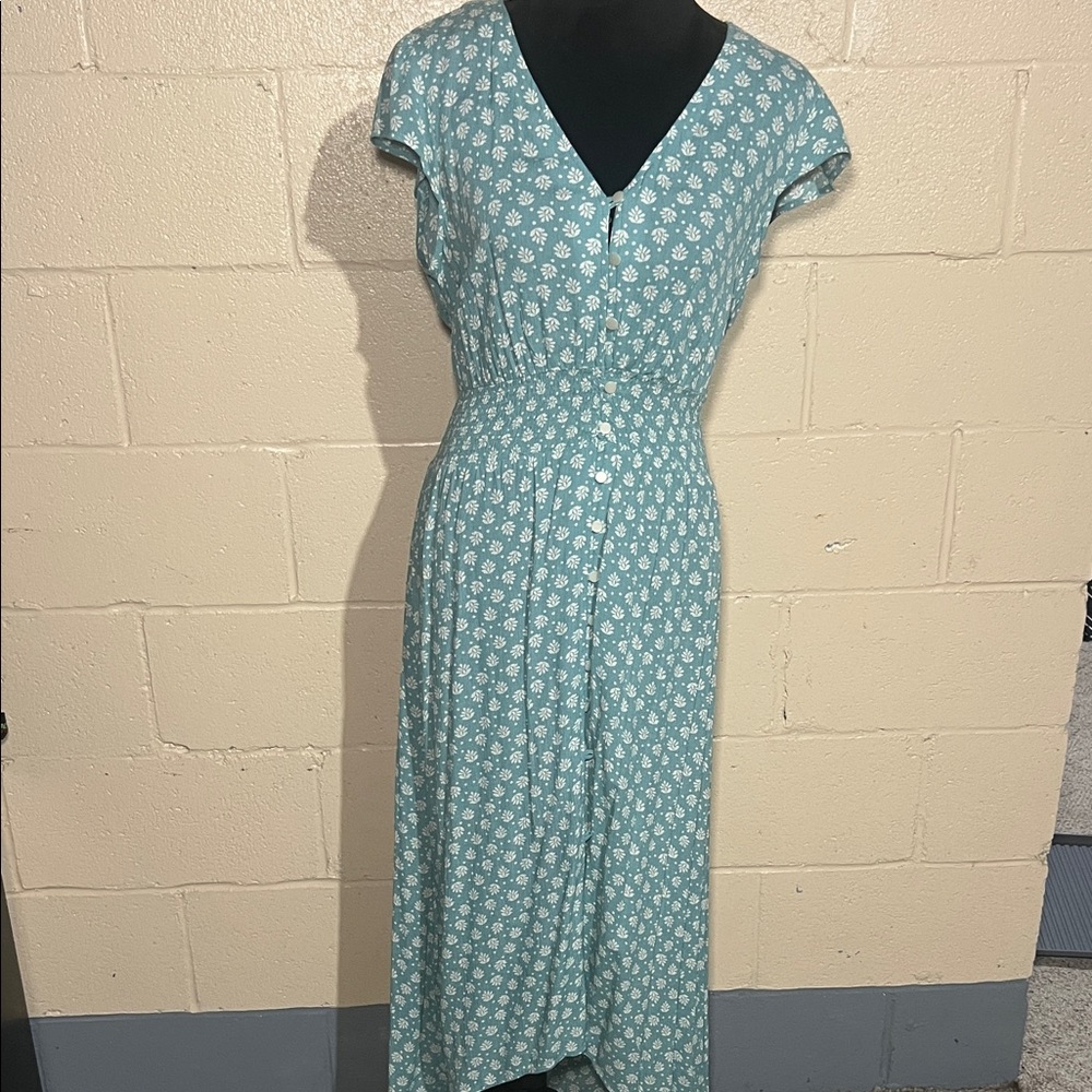 BeBop Blue Floral Midi Dress